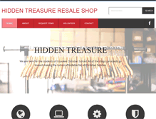Tablet Screenshot of hiddentreasureresaleshop.com
